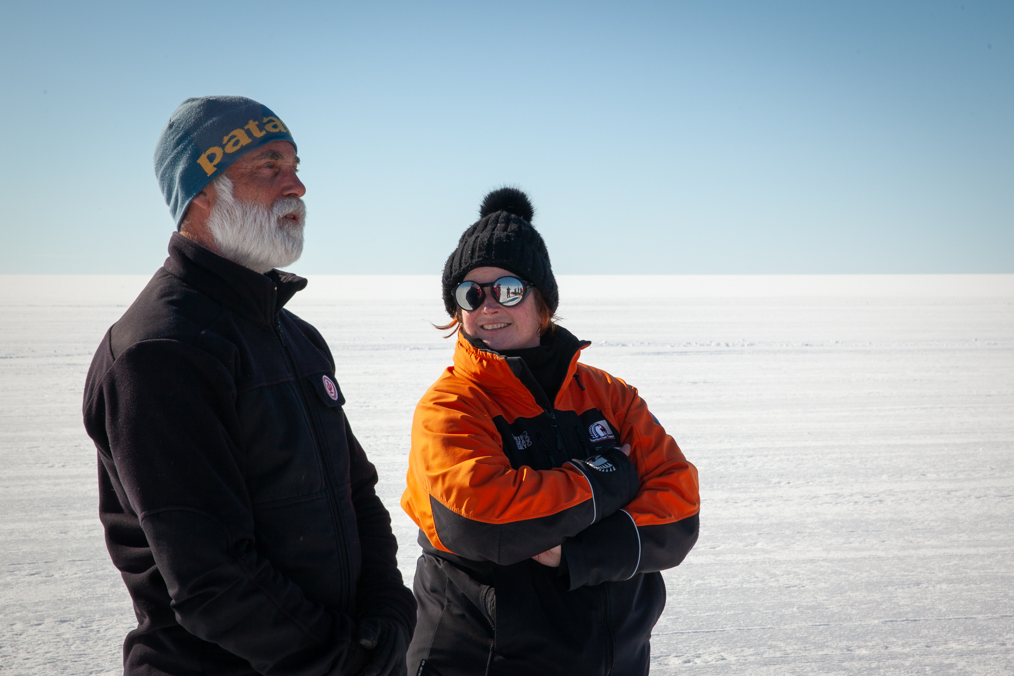 Co chief scientists Richard Levy and Tina van De Flierdt credit Ana Tovey sm