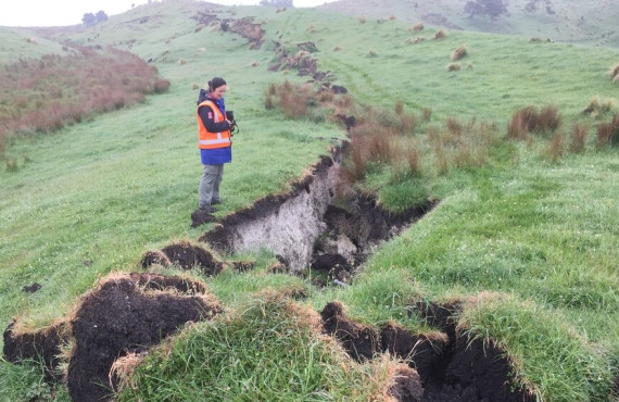 Rupture of the Kekerengu Fault following the 2016 Kaikoura Earthquake cropped